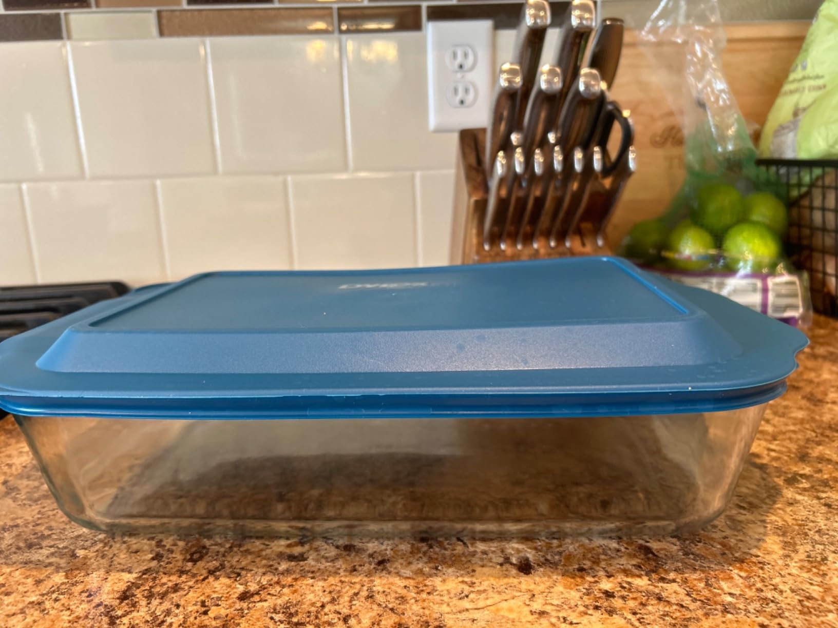 Pyrex Deep 9x13-Inch Glass Baking Dish with Lid, Deep Casserole Dish, Glass Food Container, Oven, Freezer and Microwave Safe, Clear Container customer photo 1