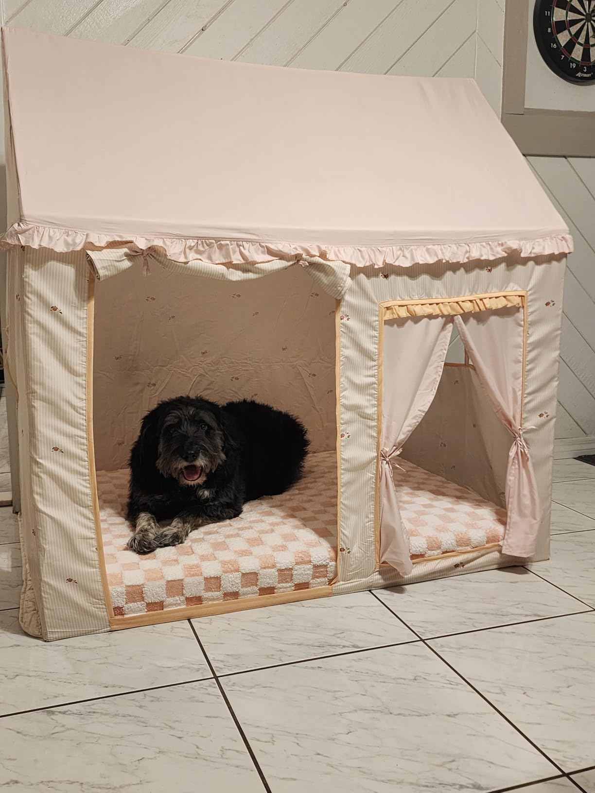 Tiny Land Kids Play Tent with Padded Mat & LED Lights, Ages 3+ | Modern Home Design, Neutral Color Indoor Playhouse, Cozy Bed Tent for Toddler, Ideal Toy Gift For Boys & Girls customer photo 1