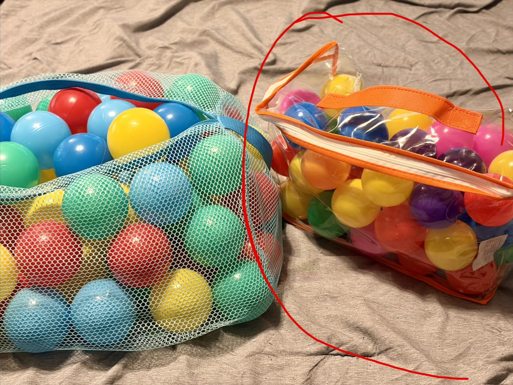 Vanland Ball Pit Balls, Plastic Playpen Toys for Babies Toddlers and Kids | Multicolored, Phthalate Free, BPA Free, Crush Proof Plastic, Reusable with Storage Bag, Suitable for Tents, pools and Party customer photo 2