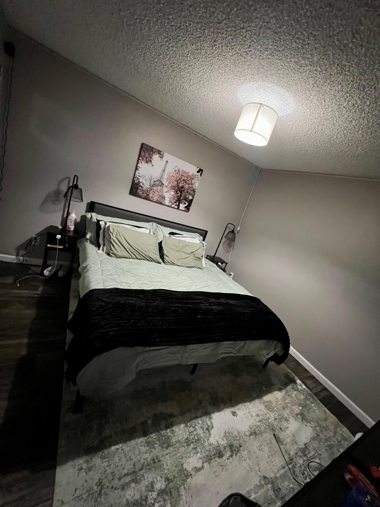 Floor Lamp with Table and Shelves, Side Table with USB Charging Port and Outlet, Modern Bedside Nightstand End Table with Lamp for Living Room, Bedroom, Guest Room, Bulb Included customer photo 2