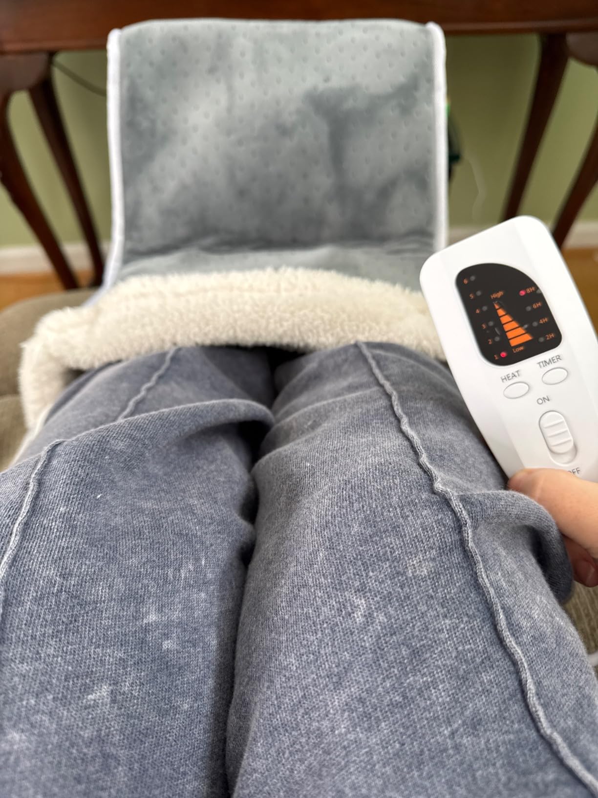 Electric Heated Foot Warmer - Heating Foot Warmer for Men & Women | Feet Warmer with 6 Temperature Setting 4 Timer Setting, Auto Shut Off Washable Inner Lining, Fast Heat Use for Winter Gifts customer photo 2