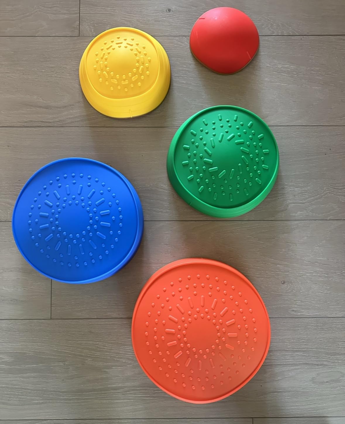 Balance stepping stones for kids, non-slip toddlers sensory toys outdoor or indoor play, promoting motor skills and confidence,Coordination Toys for children age 3 4 5 6 7+ (forest) customer photo 2