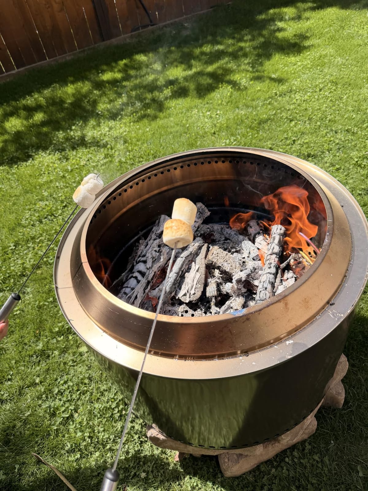 Solo Stove Yukon 27 Inch Smokeless Fire Pit with Removable Ash Pan - Wood Burning Portable Stainless Steel Outdoor Fireplace, Stainless Steel, Ideal for 6 or More People customer photo 1
