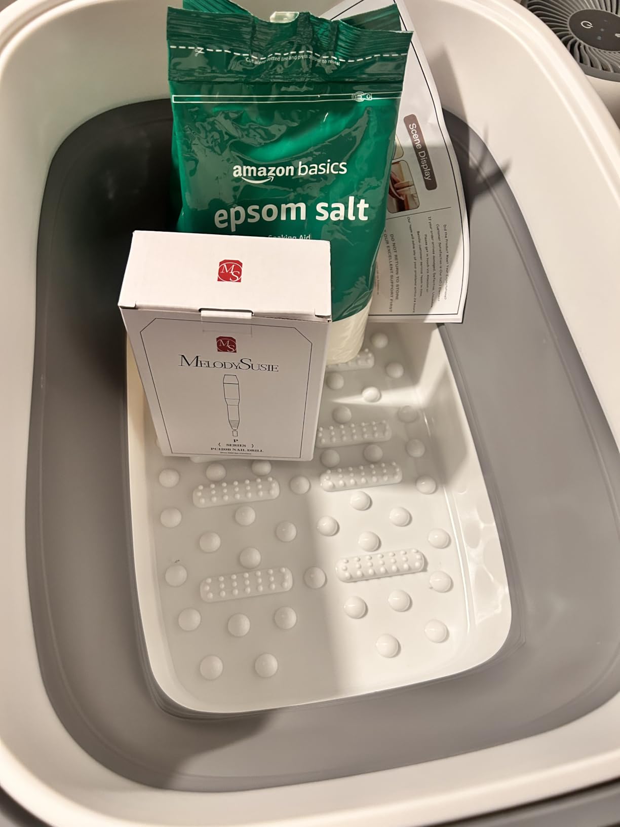 Collapsible Foot Bath Basin, Pedicure Foot Spa, Foot Soaking Tub-Green | Foot Bath Soak Tub with Handles and Massage Acupoint, Multifunction Collapsible Foot Tub for Soaking Feet customer photo 2