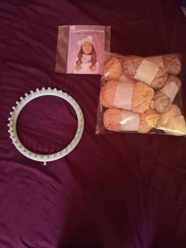 Hapinest Learn to Knit Hat and Scarf Knitting Loom Kit for Kids Ages 8-12 customer photo 1