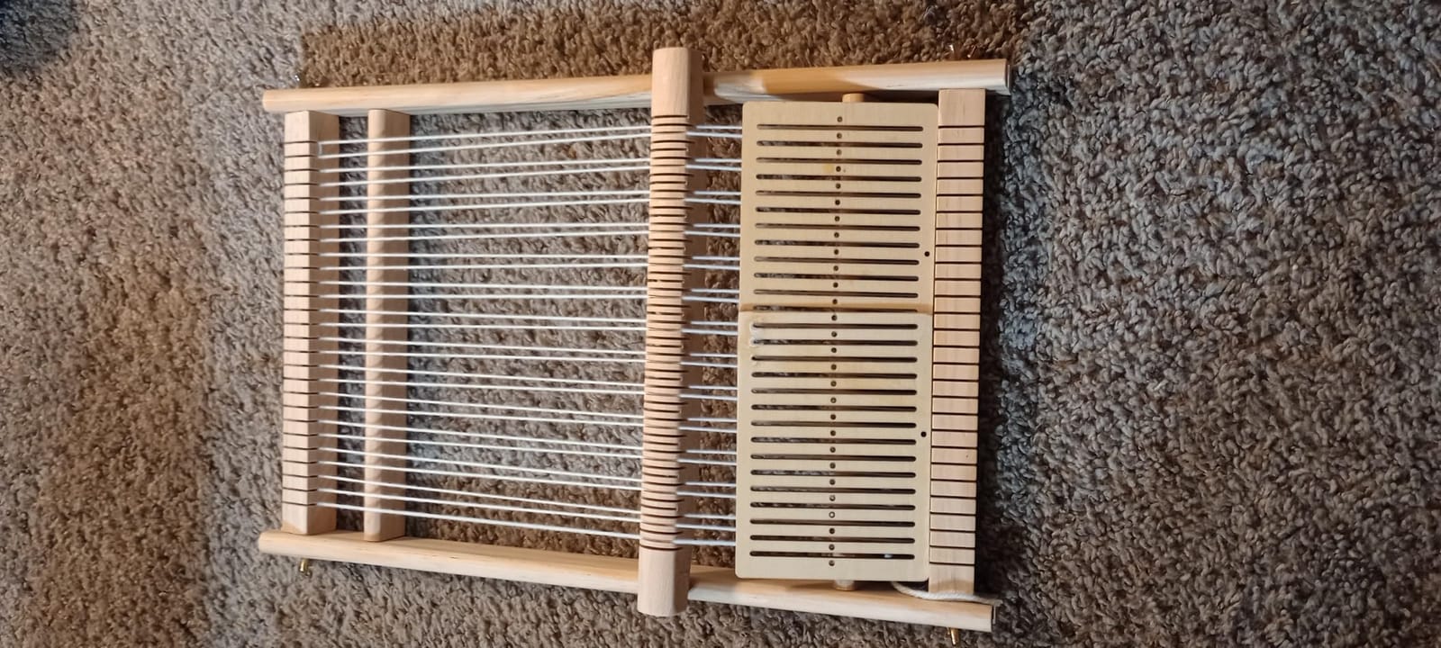 Weaving Loom Kit, Wooden Multi-Craft Weaving Loom Tapestry Loom Large Frame 9.85x 15.5inch, DIY Hand-Knitting Weaving Machine with Loom Stick Bar for Kids, Adult and Beginners Handcraft Loom customer photo 2