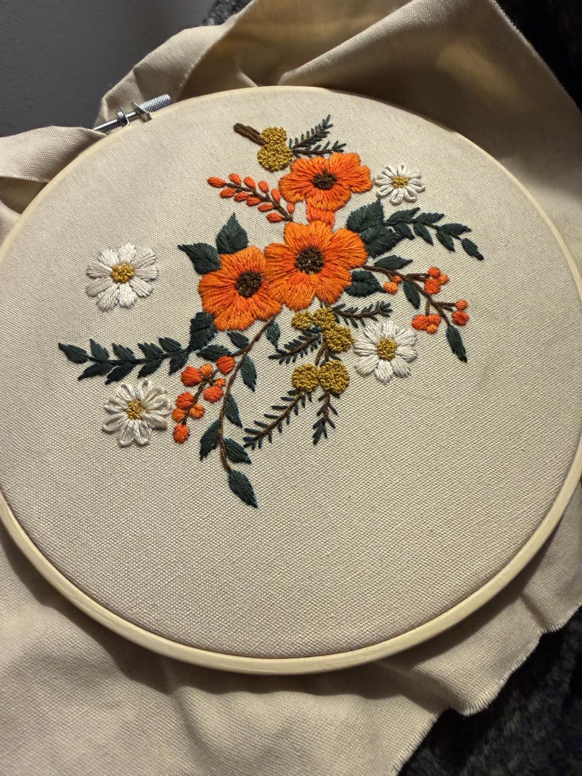 Santune 3 Sets Embroidery Kit, Cross Stitch Kits for Beginners, Needlepoint Kits for Adults with Easy Floral Pattern Hand Crafts, Hoop, Needle, Mothers Day Gifts customer photo 2