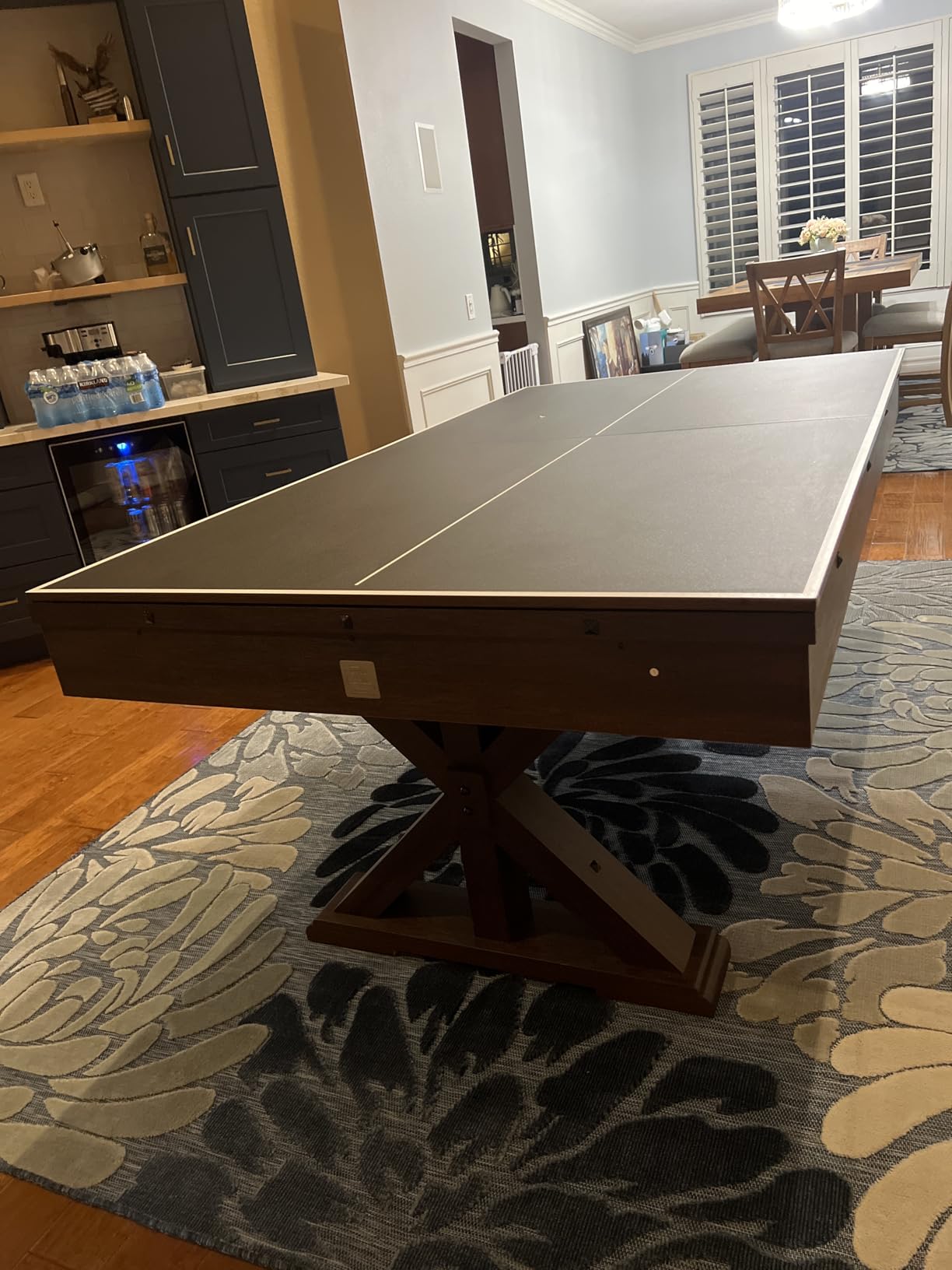 Freetime Fun 7 FT 3 in 1 Multi Game Pool Table with Dining Top Pool Table Ping Pong Table Combo, Includes Accessories and Tennis Paddles customer photo 1