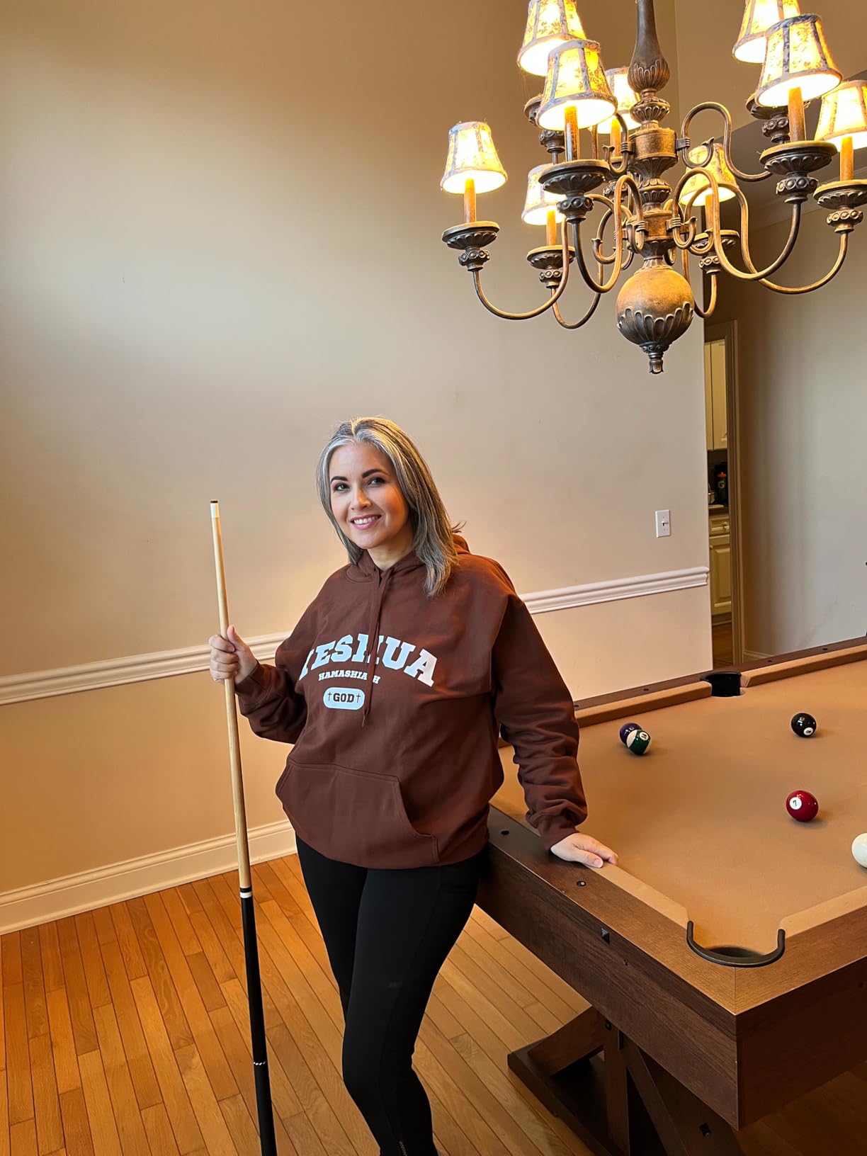 Freetime Fun 7 FT 3 in 1 Multi Game Pool Table with Dining Top Pool Table Ping Pong Table Combo, Includes Accessories and Tennis Paddles customer photo 2