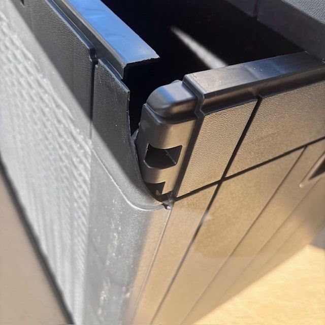 Devoko 100 Gallon Resin Waterproof Outdoor Storage Box with Cushion | Large Resin Deck Box Indoor Lockable Storage Container for Patio Furniture Garden Pool Cushions customer photo 1