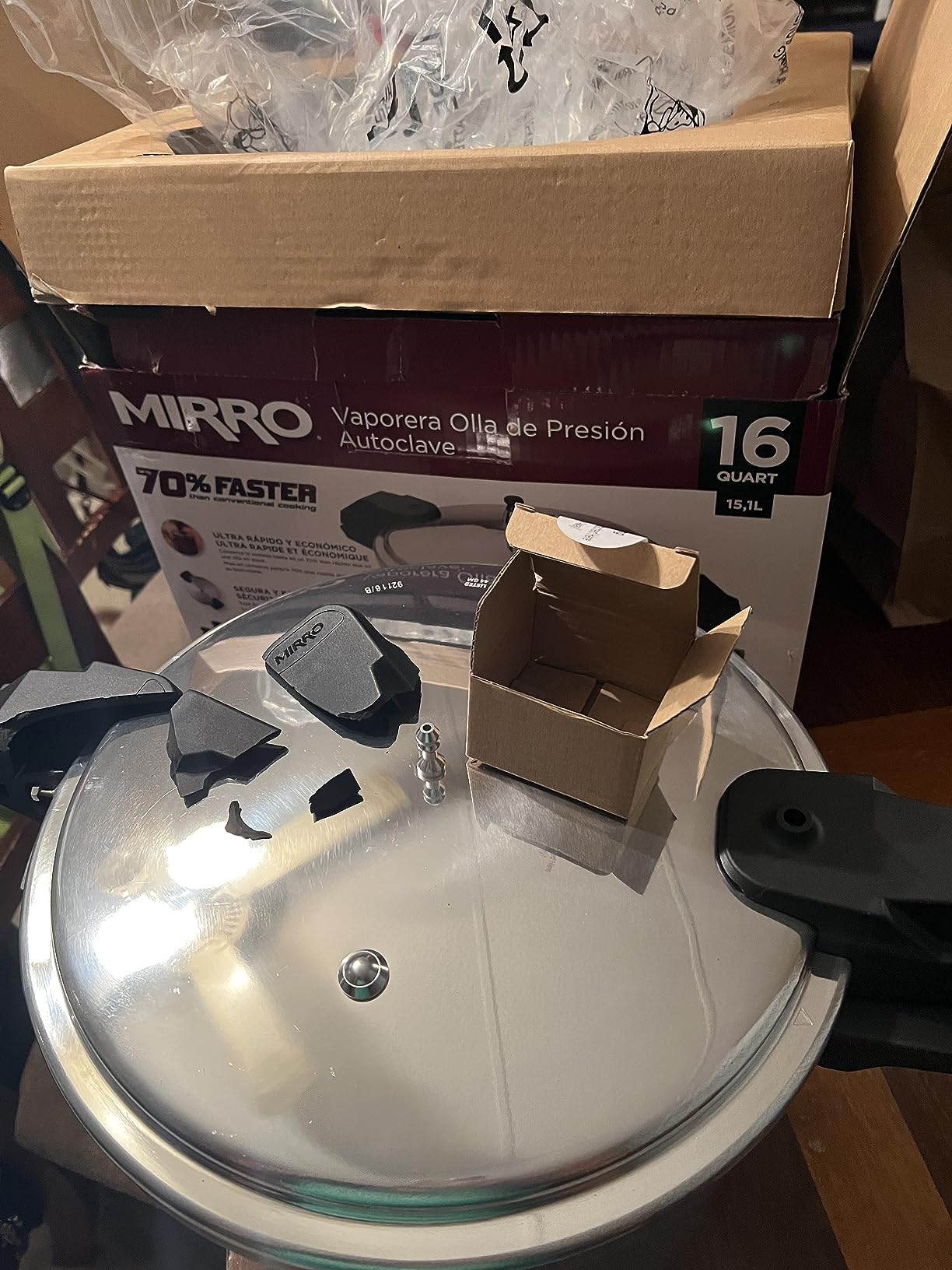 MIRRO 22 Qt Aluminum Pressure Canner with 3 Regulators, 5, 10 & 15 PSI | Large Capacity for Big Batch Canning, Automatic Pressure Control, Three Pressure Options: 5/10/15 PSI customer photo 1