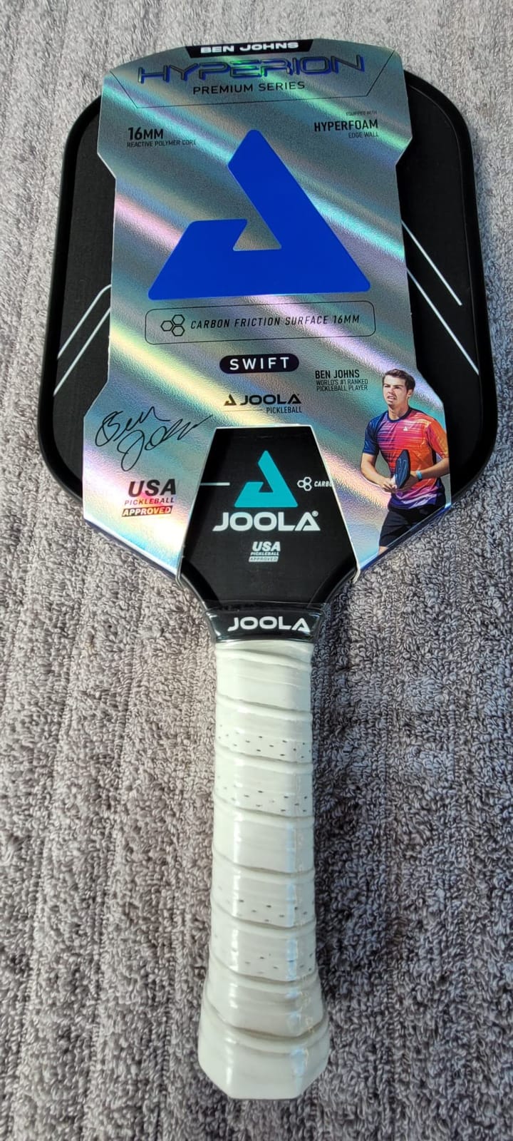 JOOLA Professional Pickleball Paddles - Raw Carbon Fiber Surface - Built for Spin, Speed & Control - Hyperion, Solaire, Perseus & Scorpeus - Swift & Standard Models - USAP Approved - Tournament-Level customer photo 1