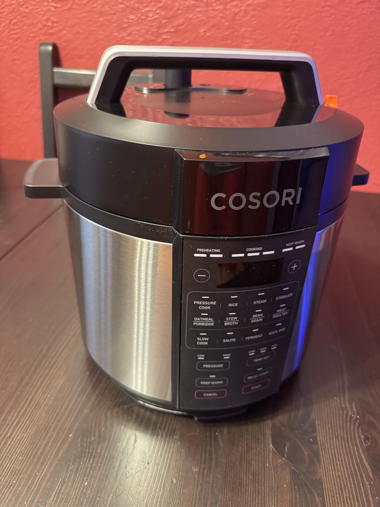 Cosori Pressure Cooker 6QT, 9-in-1, Ceramic Coating Pot, 12 Safety Features | Rice Cooker, Slow Cook, Sous Vide, Saute, Stainless Steel, 1100W, Silver customer photo 1