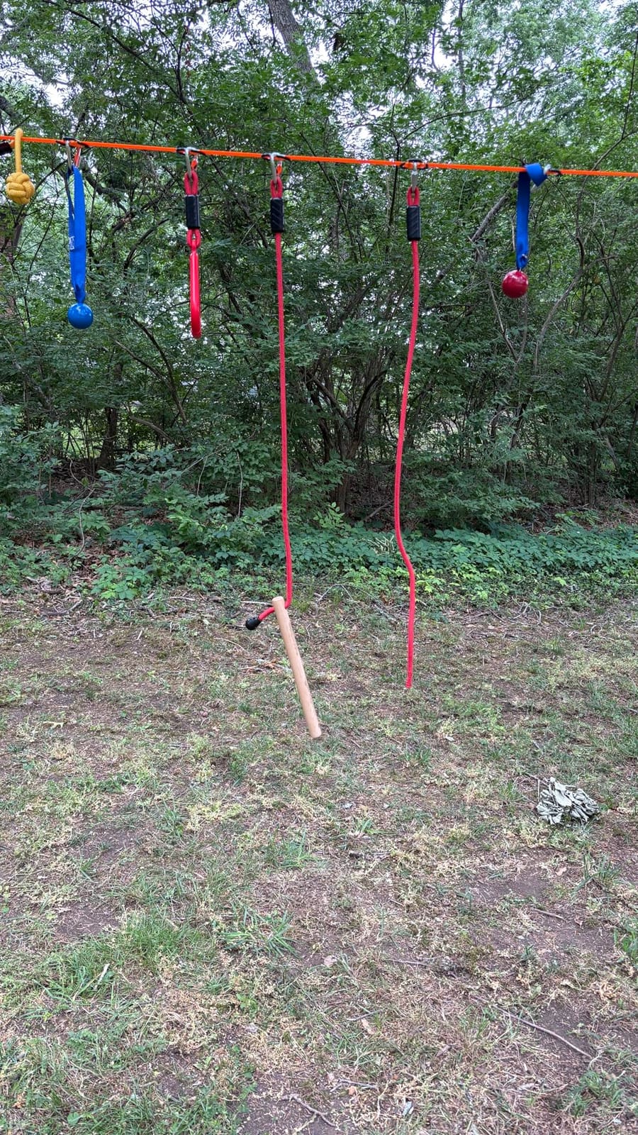 Hyponix Ninja Warrior Obstacle Course for Kids, 2 x 60 ft, 13 Obstacles | Ninja Slackline for Kids, Supports 880lbs - Monkey Net, Ratchet-Tight Tech, Climbing, Swinging & Balance Training, Ages 3+ customer photo 2