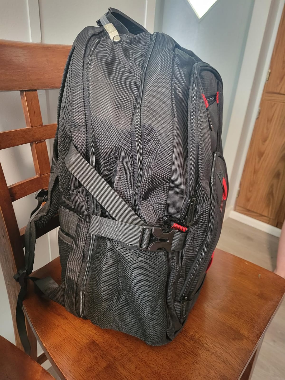 ANTERK Extra Large Travel Laptop Backpack 17.3 In Carry on Backpack for Men | Travel Backpack Anti Theft Water Resistant College Bussiness TSA Airline Approved Work Computer Backpack, Black customer photo 2