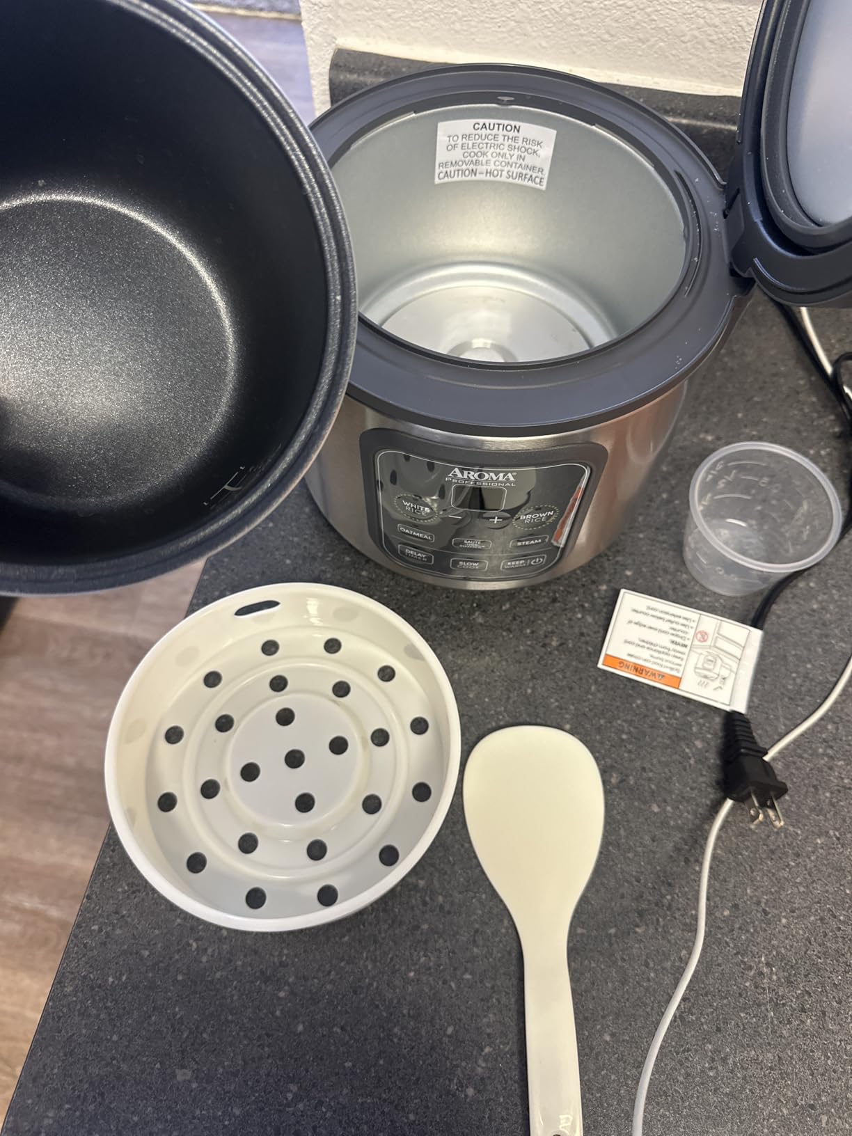 AROMA Professional Digital Rice Cooker, Multicooker, 4-Cup (Uncooked) / 8-Cup (Cooked), Steamer, Slow Cooker, Grain Cooker, 2Qt, Stainless Steel Exterior, ARC-994SG customer photo 1