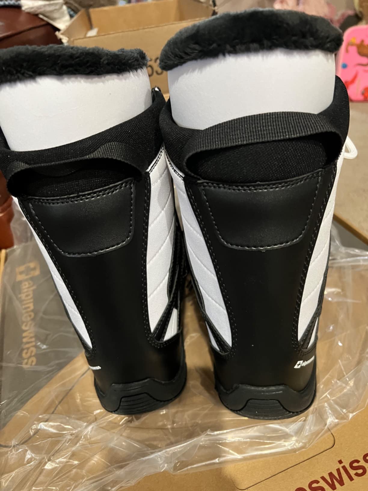 Alpine Swiss Men's Snowboard Boots | Waterproof, Custom-Fit Liner, Medium Flex for All-Mountain Riding customer photo 1