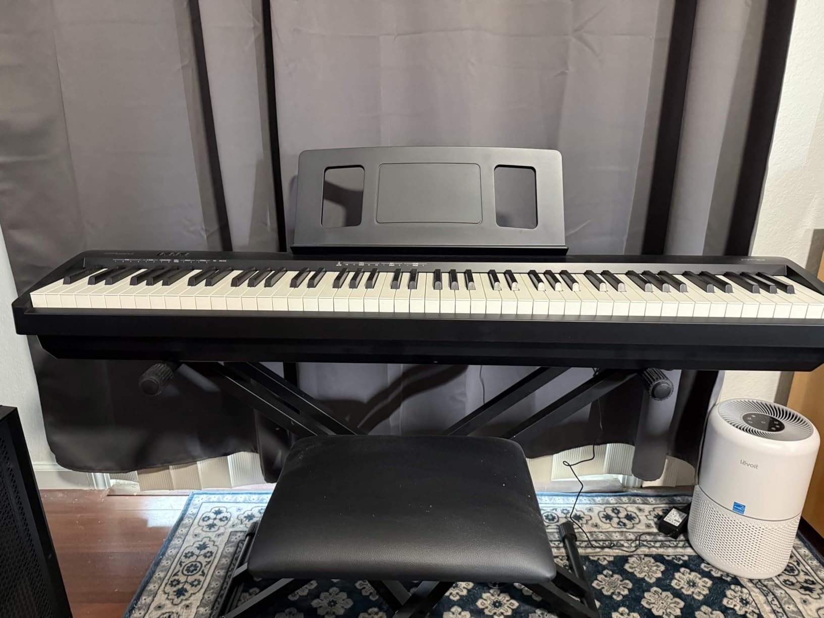 Roland FP-10 88-Key Digital Piano - Black Bundle with Adjustable Stand, Bench, Sustain Pedal, Instructional Book, Online Lessons, Instructional DVD, and Austin Bazaar Polishing Cloth customer photo 2