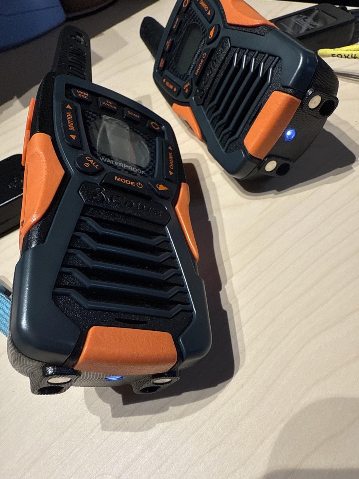 Cobra ACXT1035R FLT Waterproof Walkie Talkies, Rechargeable, Floats | 22 Channels, Long Range 37-Mile Two-Way Radio Set (2-Pack) customer photo 1