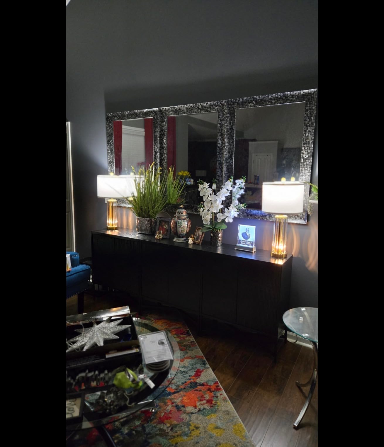 QiMH Gold Table Lamps for Bedroom Set of 2 with Nightlight, Modern Bedside Lamp with 2 USB A+C Charging Port, Clear Nightstand Lamp for Living Room White Shade Home Light Decor(LED Bulbs Included) customer photo 2