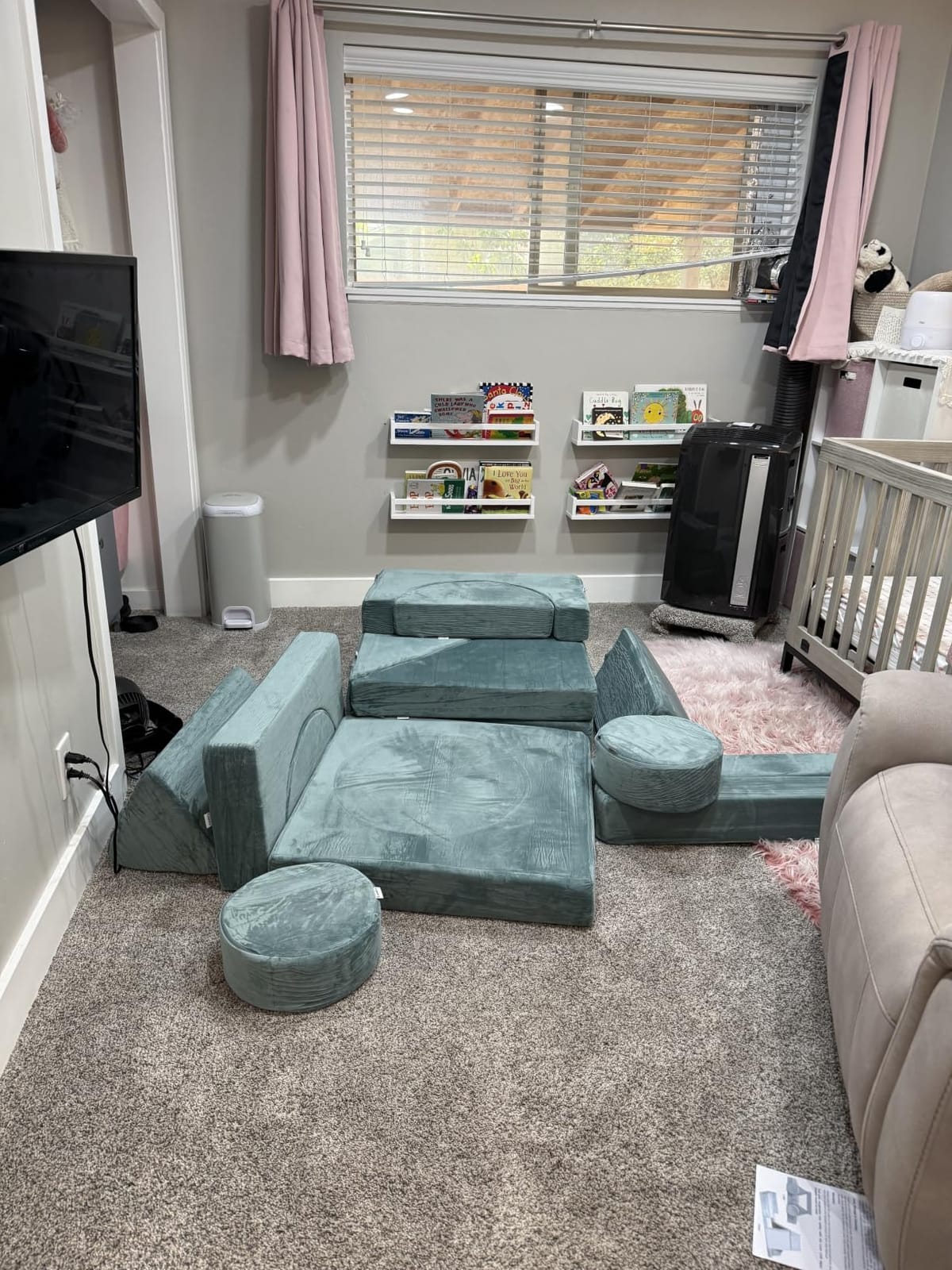 Lunix Modular Kids Play Couch, 14-Piece Sectional Sofa | Playroom furniture for building forts, slides & reading nooks - from toddlers to preteens customer photo 2