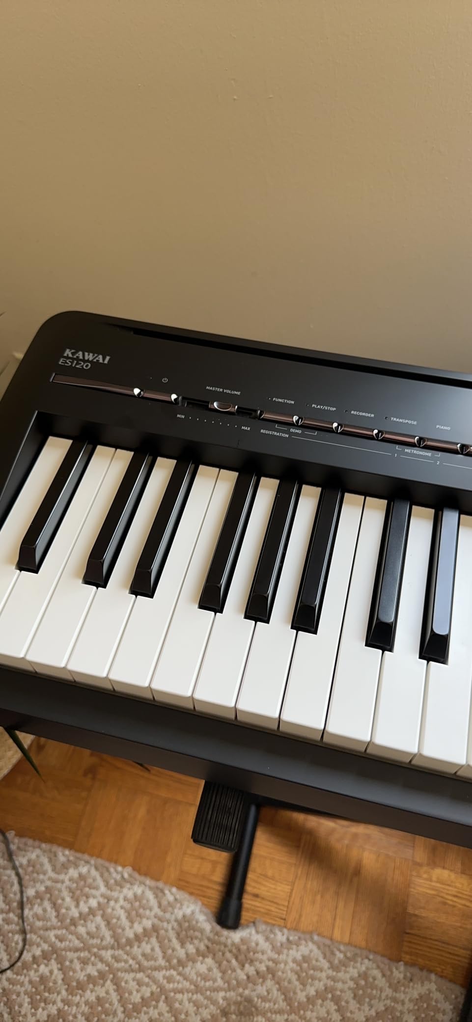 Kawai ES120 88-key Digital Piano with Speakers - Black customer photo 2