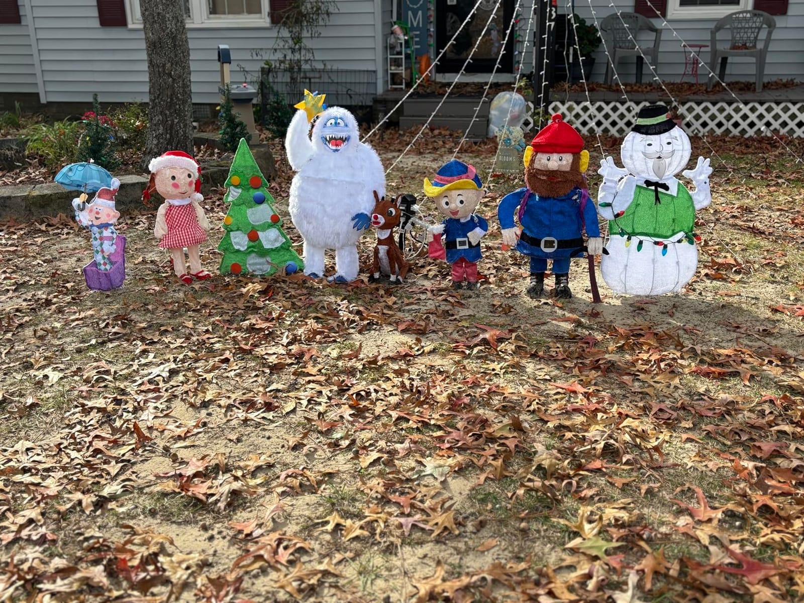 5 pc Pre Lit Rudolph The Red Nosed Reindeer Bumble Tree Hermey and Yukon Cornelius Outdoor Christmas Tinsel Display Yard customer photo 1