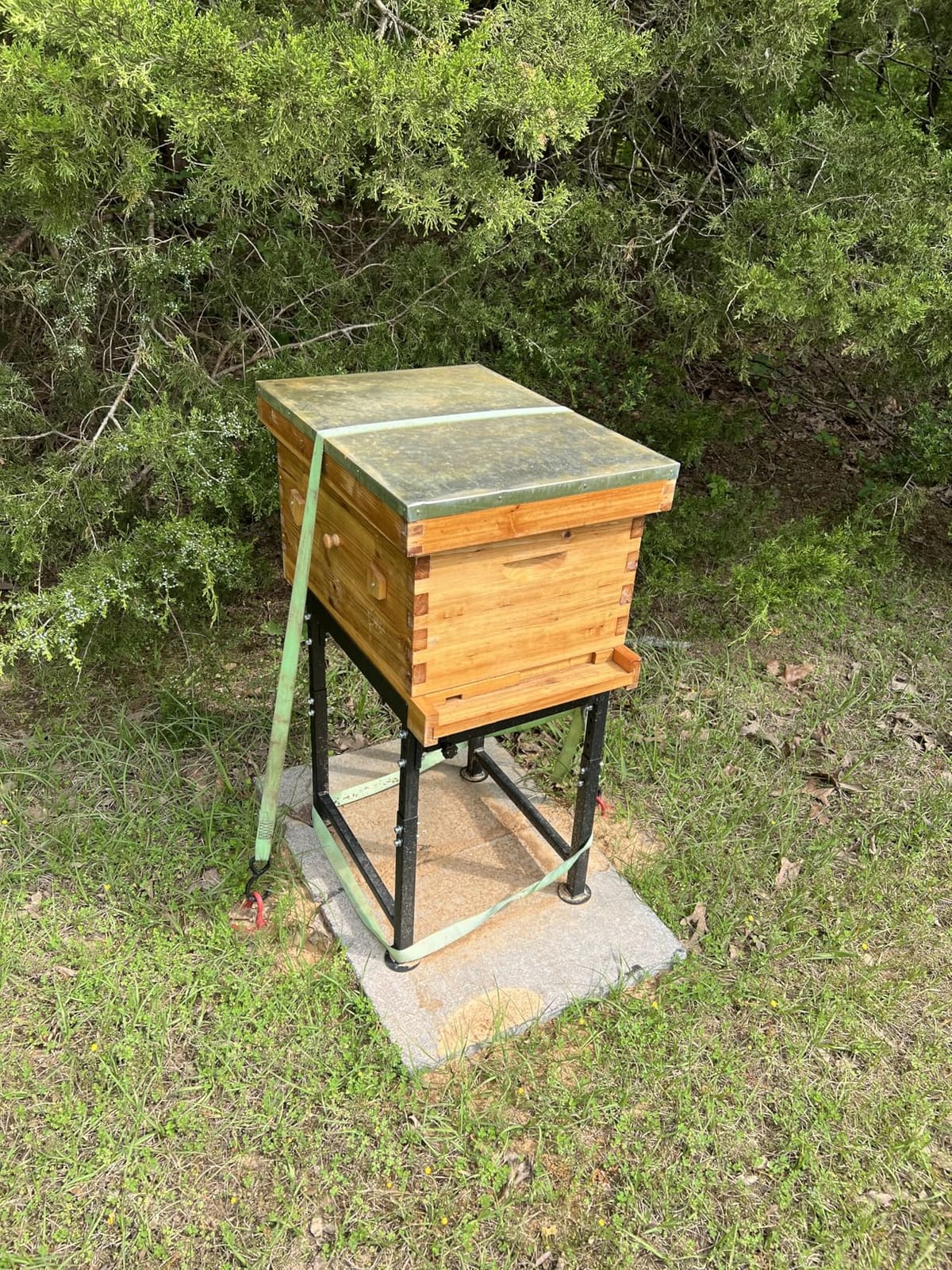 Adjustable Metal Hive Stand, Sturdy Beehive Stand | Adjustable Height 15
