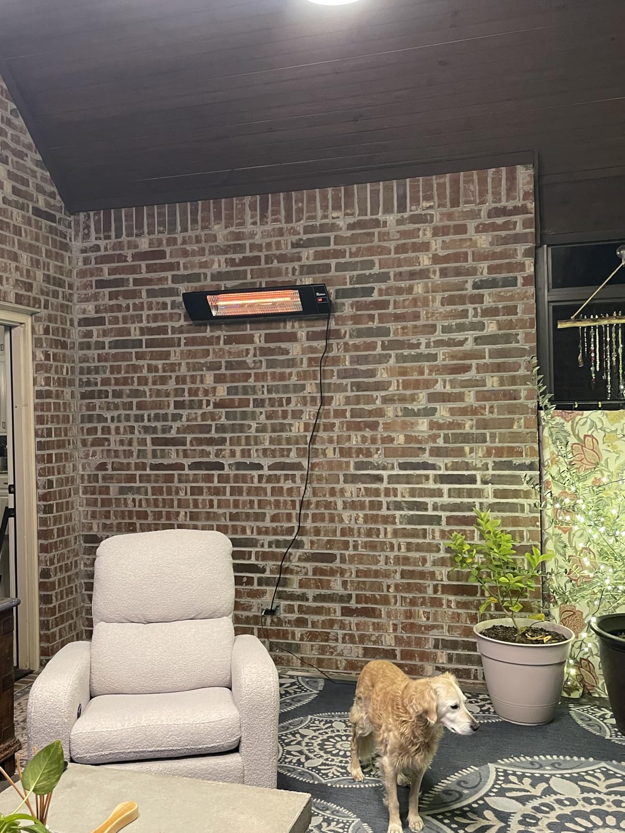 DR. INFRARED HEATER Portable Infrared Indoor and Outdoor Space Heater for Patio, Garage, Commercial & Residential With Remote Control, With Thermostat, Black customer photo 1
