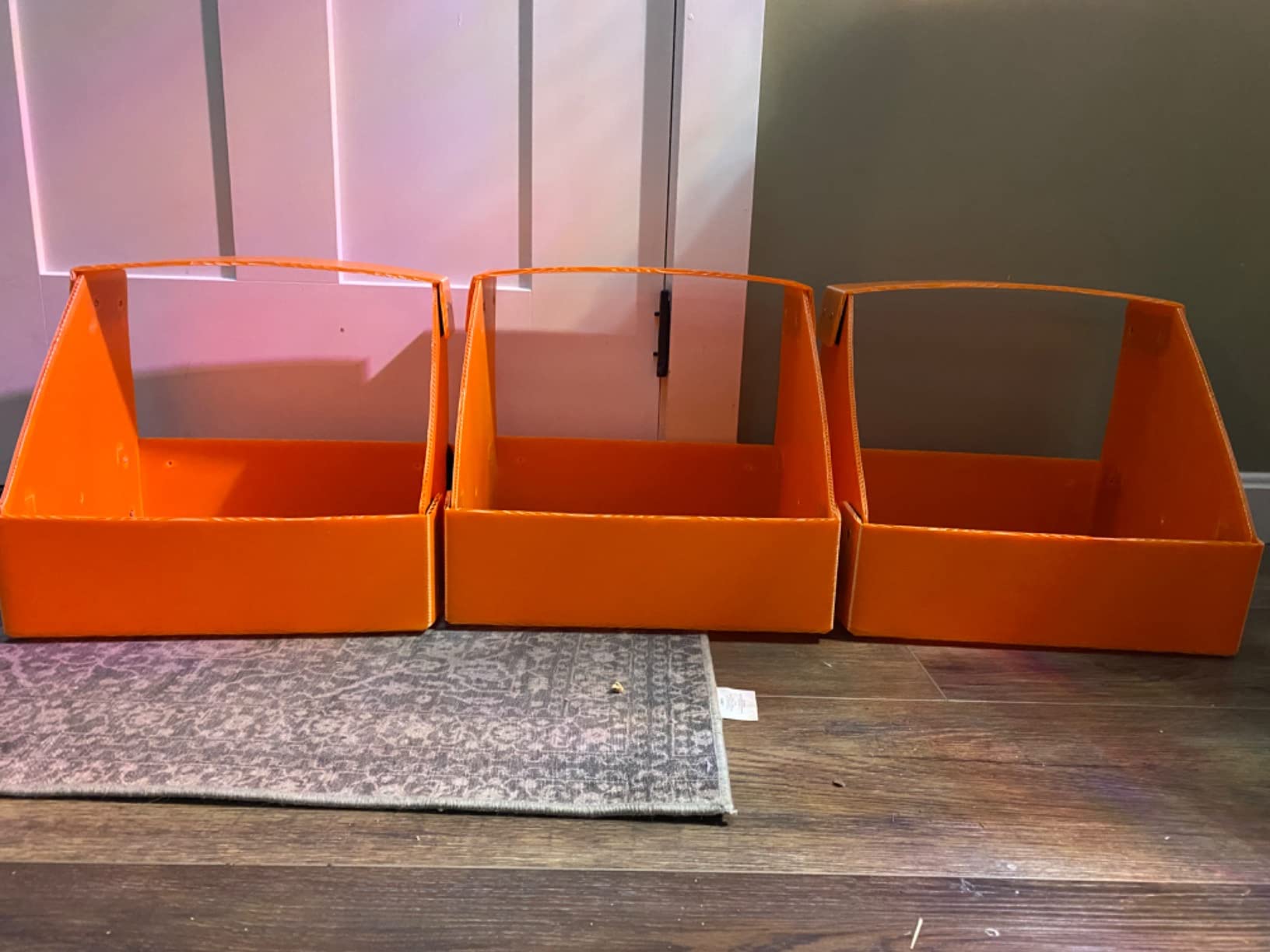 Touri 3 Pcs Chicken Nesting Boxes, Durable | for Laying Eggs for Hens Ducks and Poultry, Orange customer photo 2