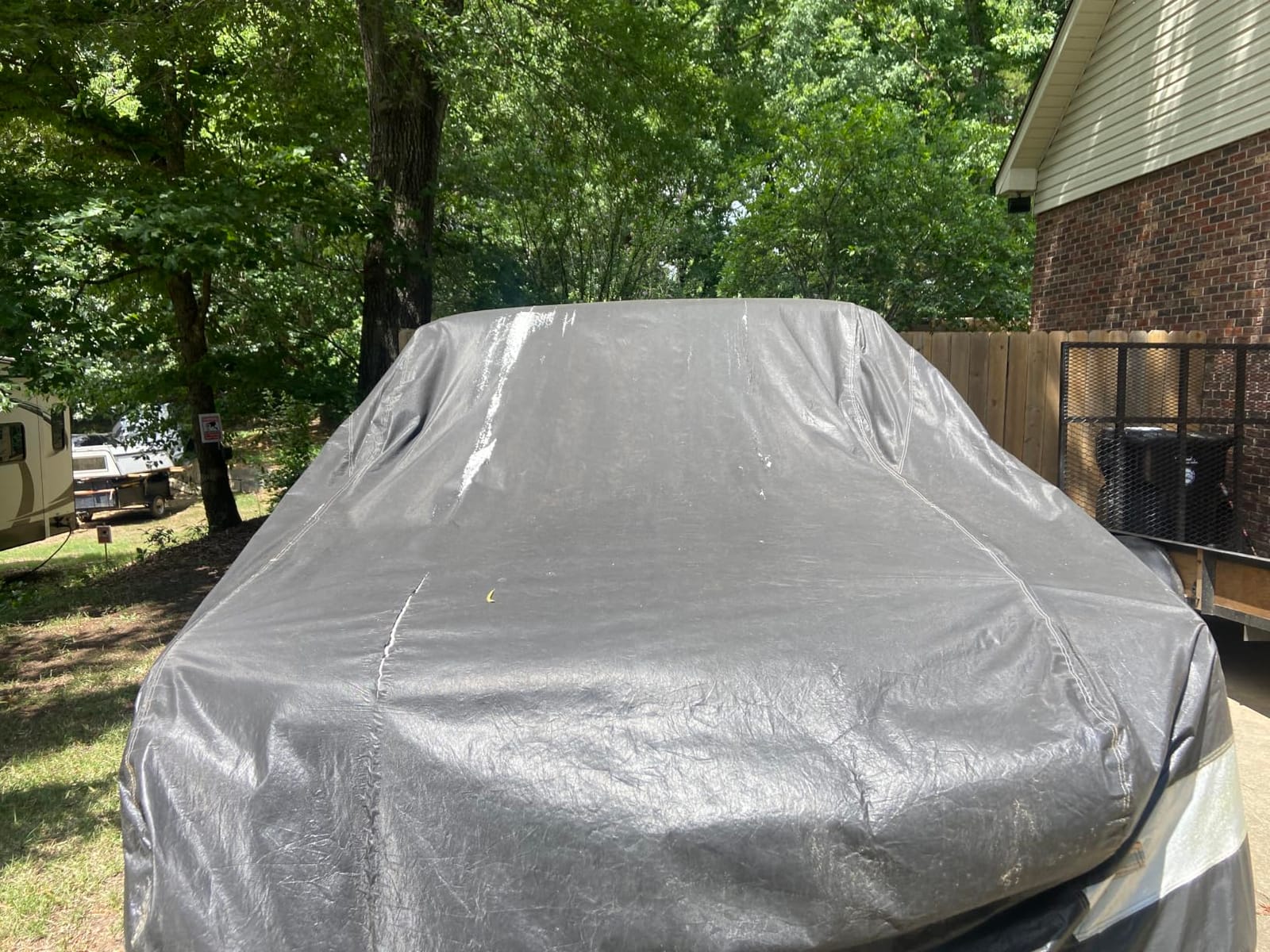 10 Layers Car Cover Waterproof All Weather for SUV,100% Waterproof Outdoor Car Covers Rain Snow UV Dust Protection. Custom Fit for BMW X3, Audi Q5, Nissan Rogue, Chevy Equinox,etc customer photo 1