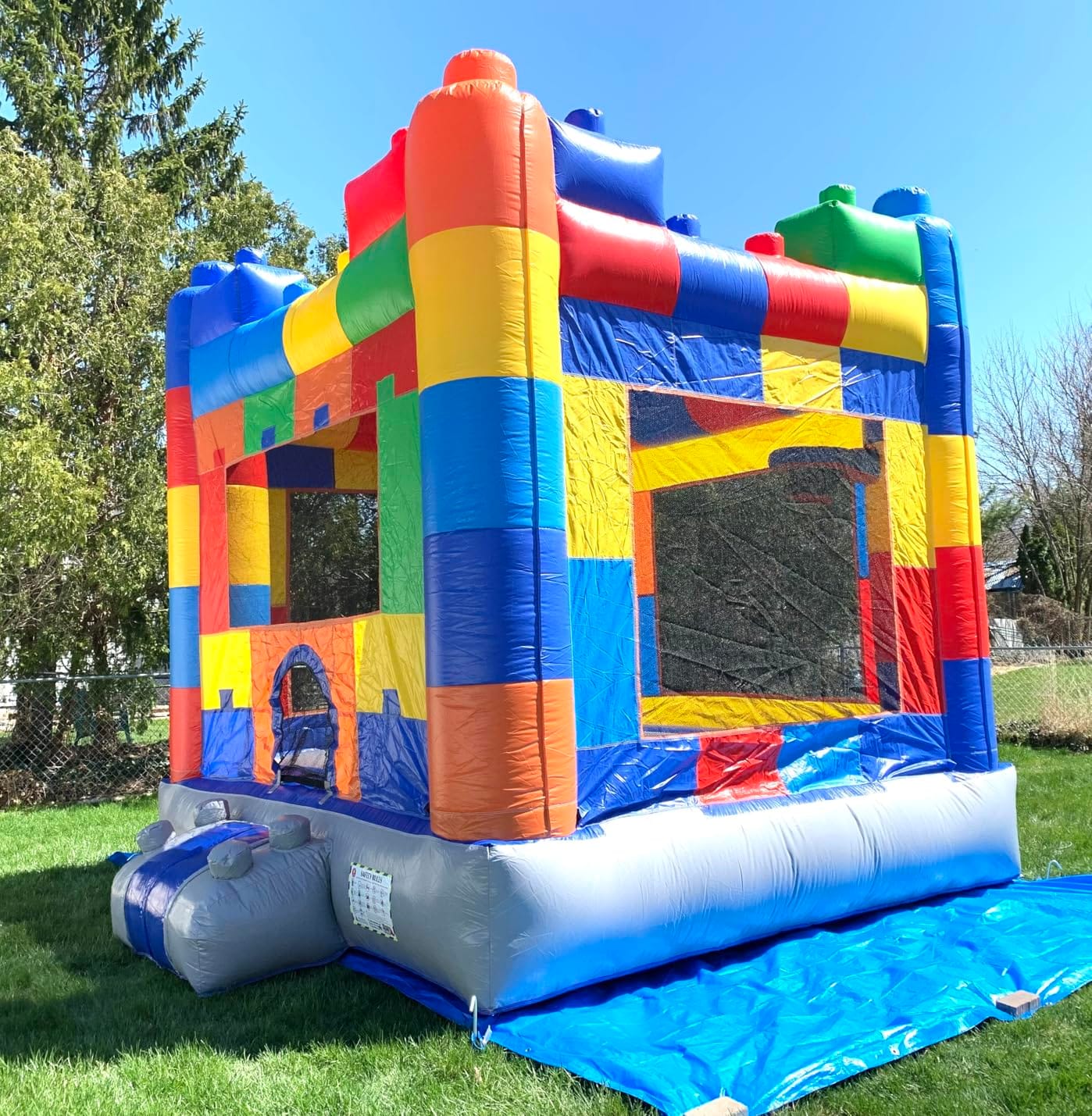 HeroKiddo 13x15 Sport Commercial Inflatable Bounce House | 100% Commercial Reinforced PVC, Inflatable Bounce House, 360 Degree Visibility for Easy Supervision Use, Indoor & Outdoor customer photo 2