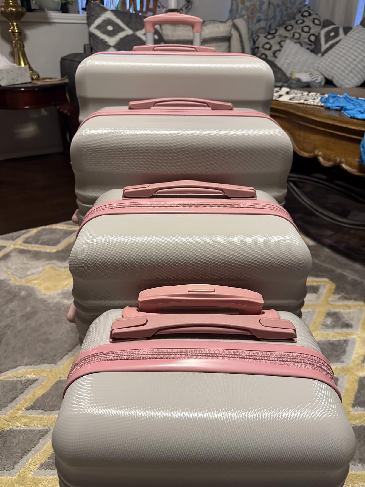 Luggage Sets, 6 Piece, Hardshell Suitcase with Spinner Wheels customer photo 1