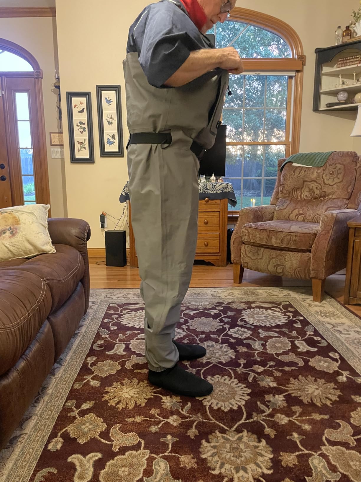 Foxelli Breathable Waders - Fly Fishing Stockingfoot Waders for Men and Women customer photo 2
