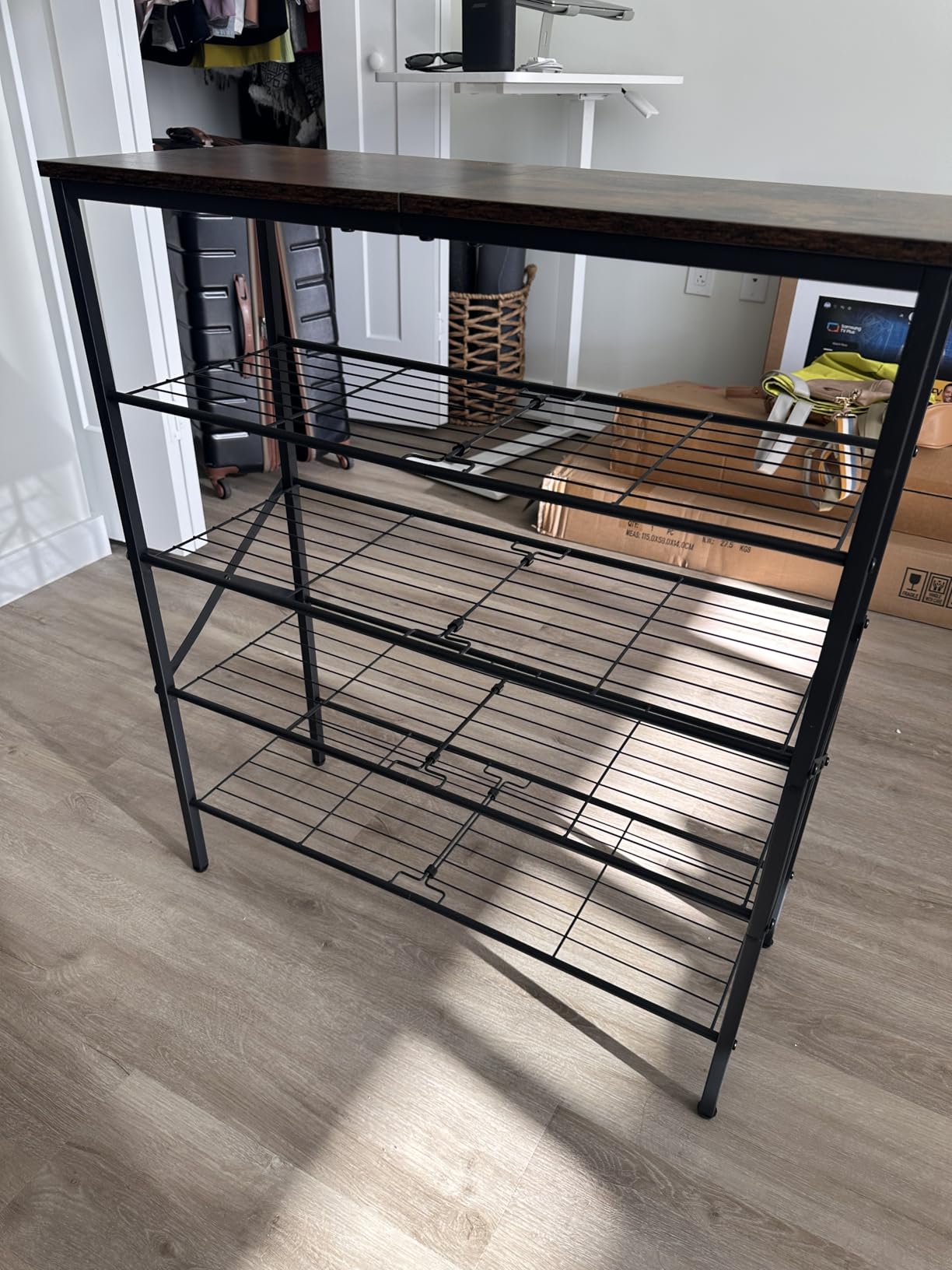 YATINEY 10 Tier Shoe Rack, Large Capacity Shoe Storage Organizer Holds 40 Pairs, Sturdy and Stable, for Entryway, Hallway, Closet customer photo 2