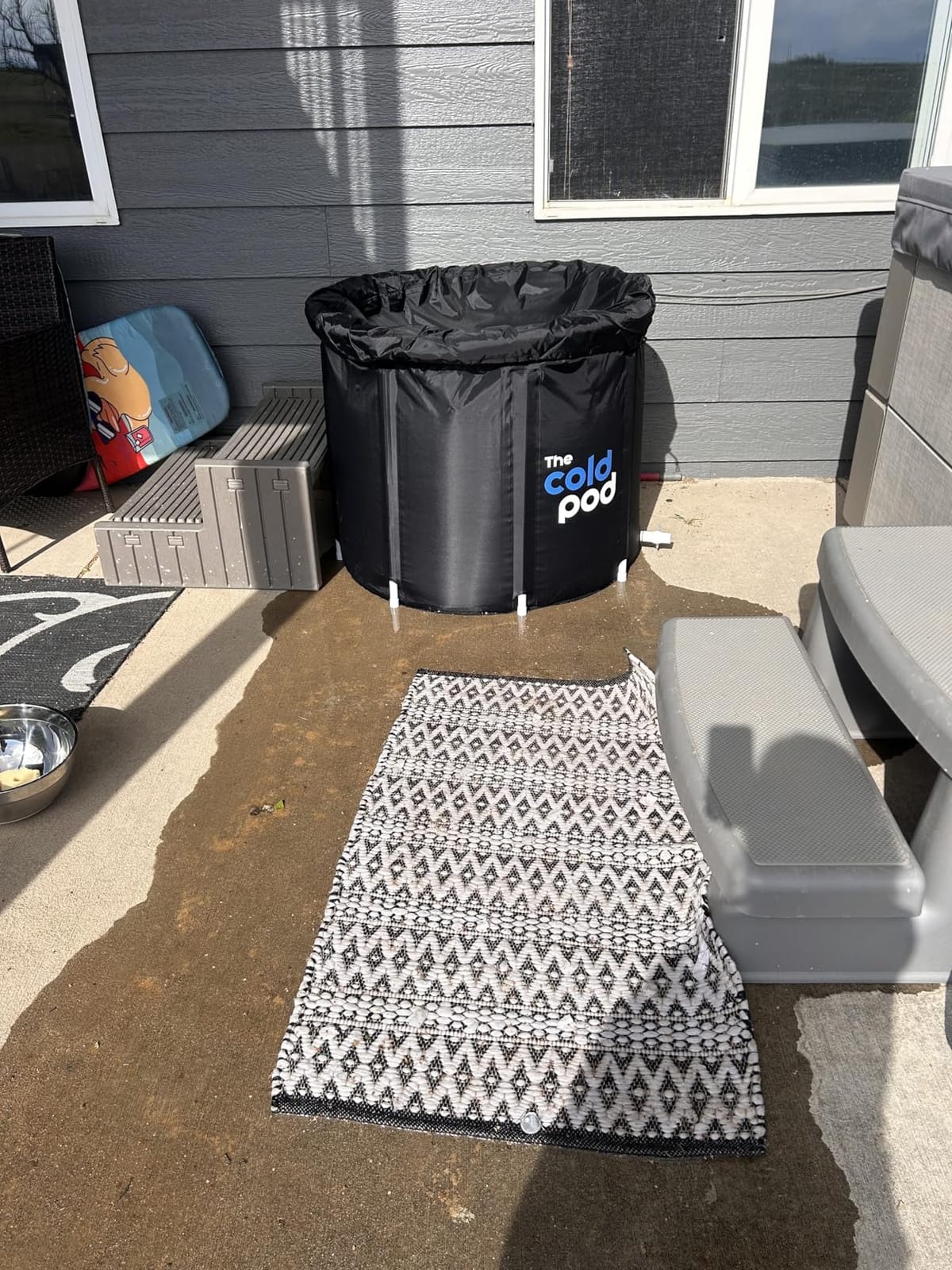 The Cold Pod Ice Bath Tub for Athletes XL: Cold Plunge Tub Outdoor with Cover, 116 Gallons Portable Ice Bath Cold Water Therapy Plunge Pool, Large Ice Tub for Cold Dippers at Home customer photo 2