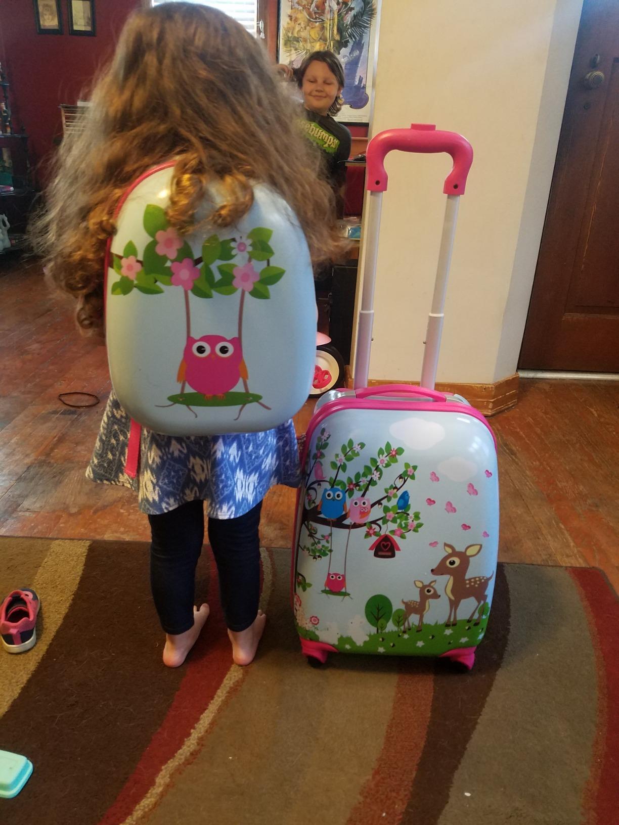 Goplus 2PC Kids Luggage, 12