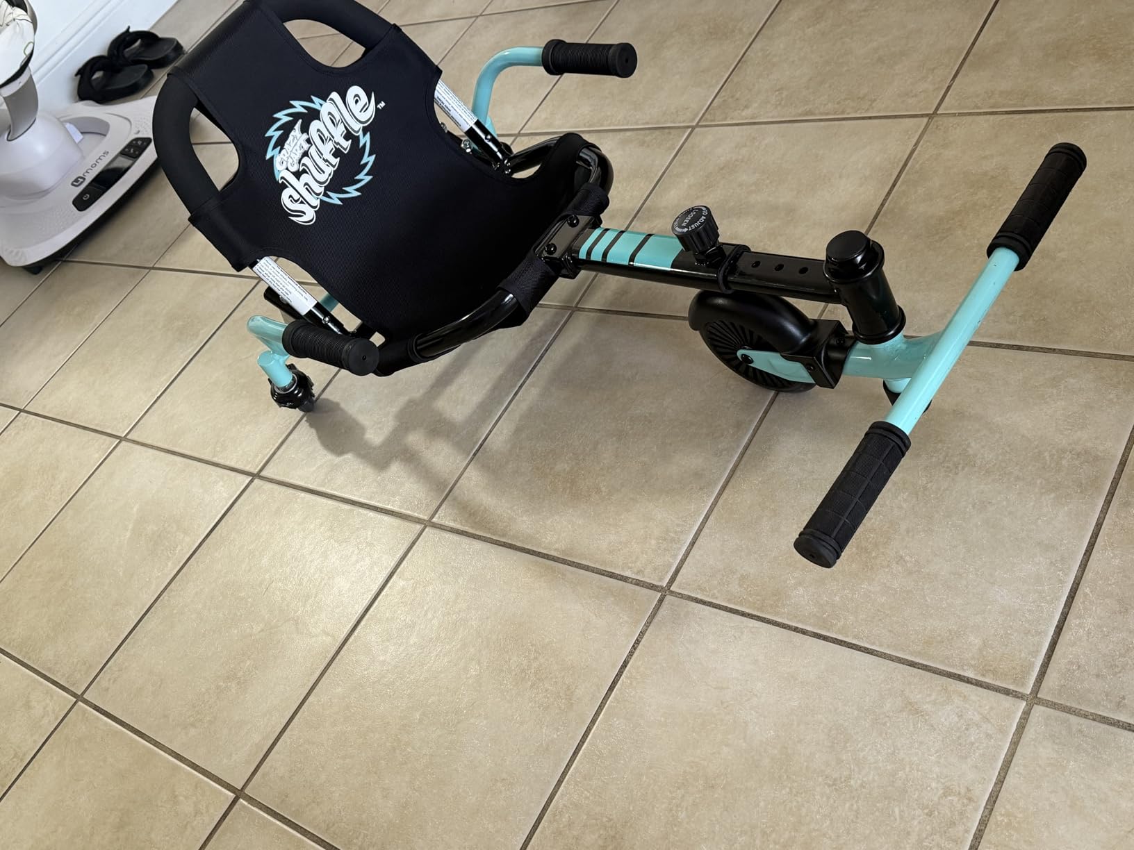 Crazy Cart Shuffle Go Kart | Manual Drift Cart (Black/Teal) | Battery-Free Kid-Powered; Adjustable Fit | Iconic Wheeled Ride-On For Kids Age 4+ customer photo 2