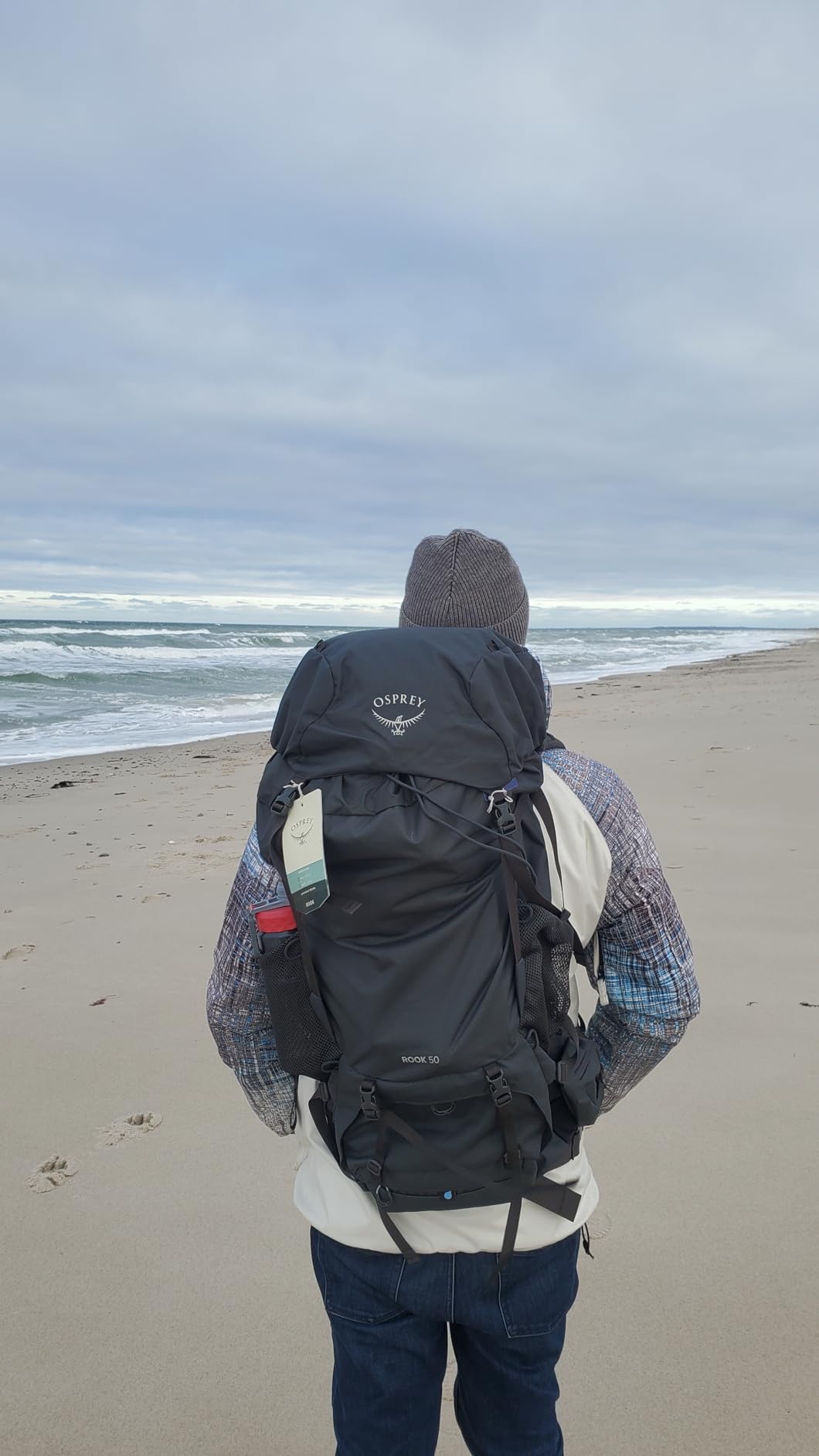 Osprey Rook 65L Men's Backpacking Backpack, Dark Charcoal/Silver Lining customer photo 1