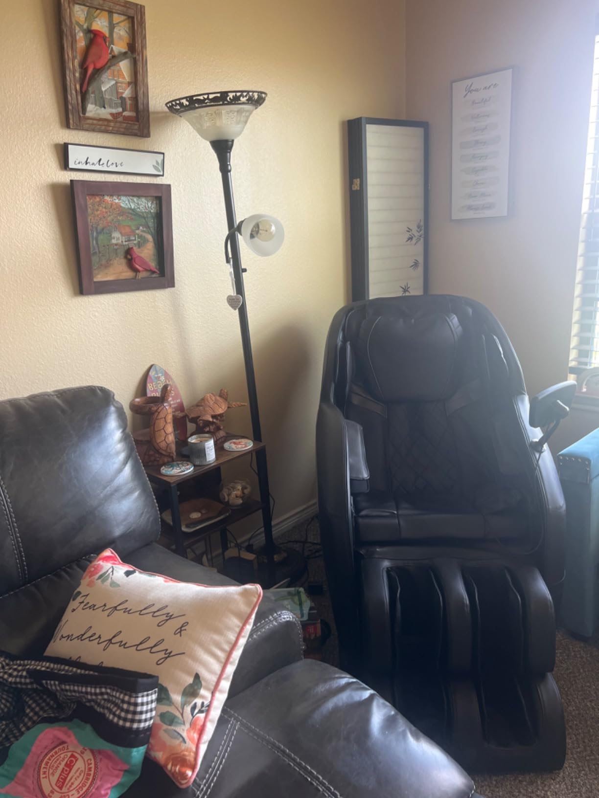 Mazzup Massage Chair Full Body with Heat, Full Body Zero Gravity Shiatsu Massage Chair, Kneading Recliner w/ 20 Auto Modes, Foot Massage, Bluetooth, USB Charging Port, Touch Screen Controller customer photo 1