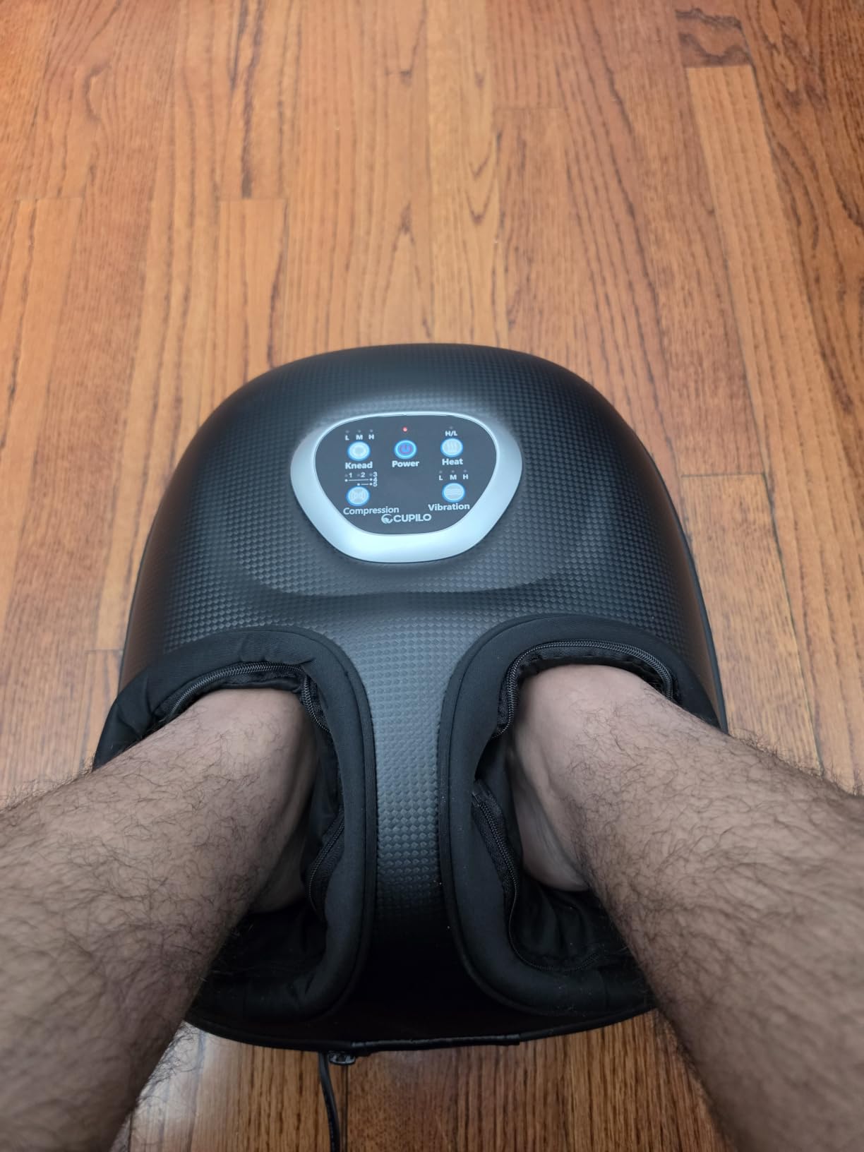 CuPiLo Foot Massager Upgraded FSA Eligible HSA, Birthday Gifts for Women | 5 Levels Compression & Vibration Massage for Plantar Fasciitis Relief, Heat & 3 Kneading, NTC Temperature Control customer photo 1