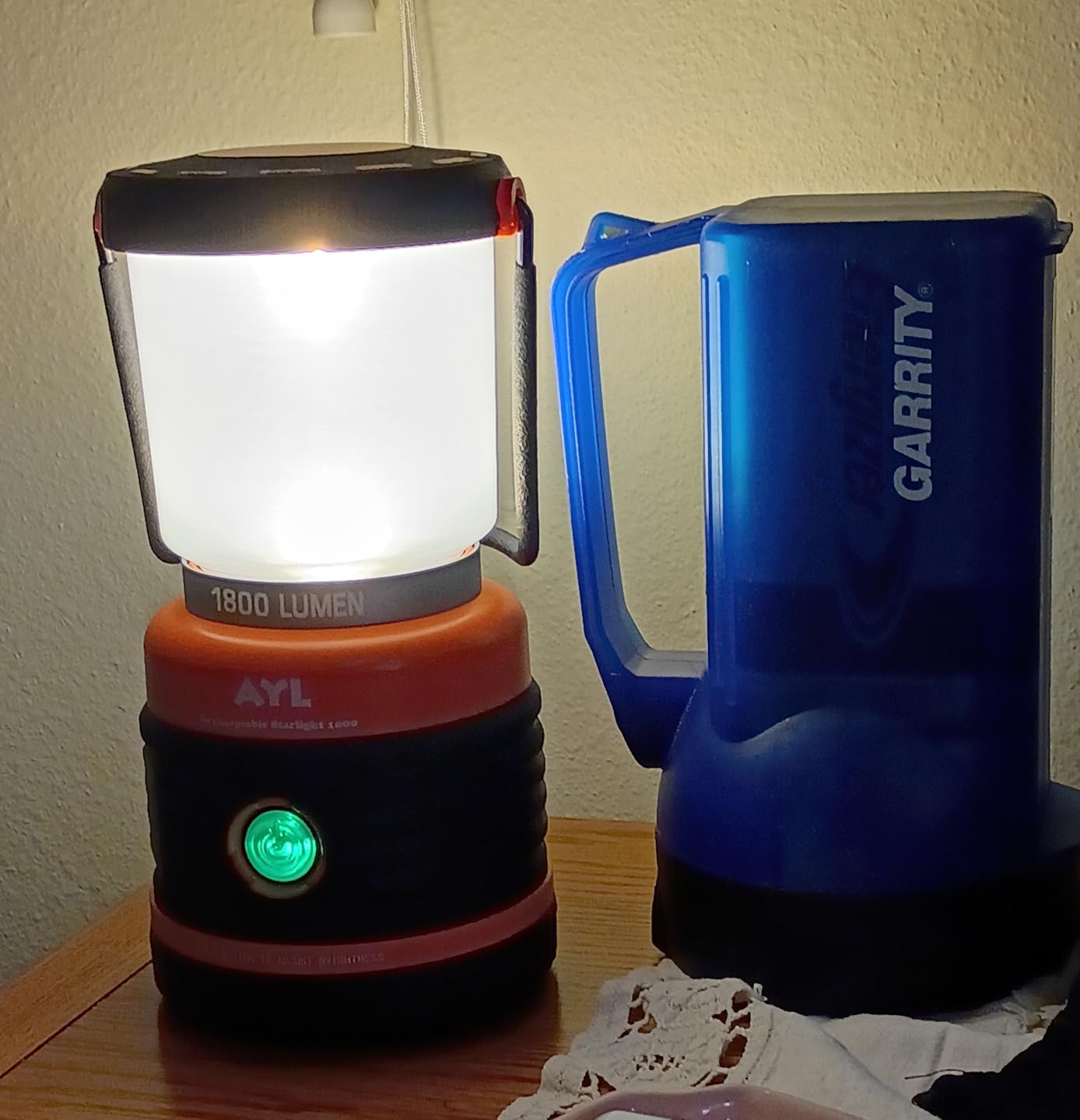 Rechargeable LED Camping Lantern - Power Outages, Hurricanes, Emergency, Hiking, Outdoor - Bright Battery Powered Electric Survival Light with Built-in Power Bank- Portable and Waterproof Camp Lantern customer photo 2