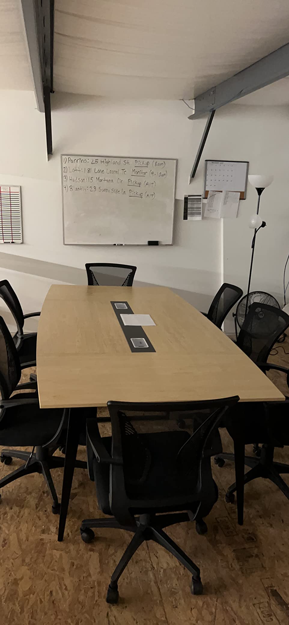 Tribesigns 6FT Conference Table, 70.86L x 35.43W x 29.52H Inches Boat Shaped Meeting Table, Industrial Grey Seminar Table for Office Meeting Conference Room customer photo 1