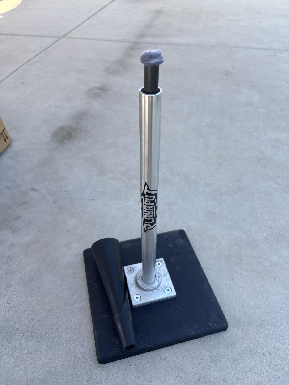 PLAYAPUT Portable Batting Tee for Baseball/Softball, Height Adjustment | From 25-37 inch, Easy Transport Premium Baseball Tee with Rubber Top, Heavy Duty Base Hitting Tee For Kids/Youths/Adults customer photo 2