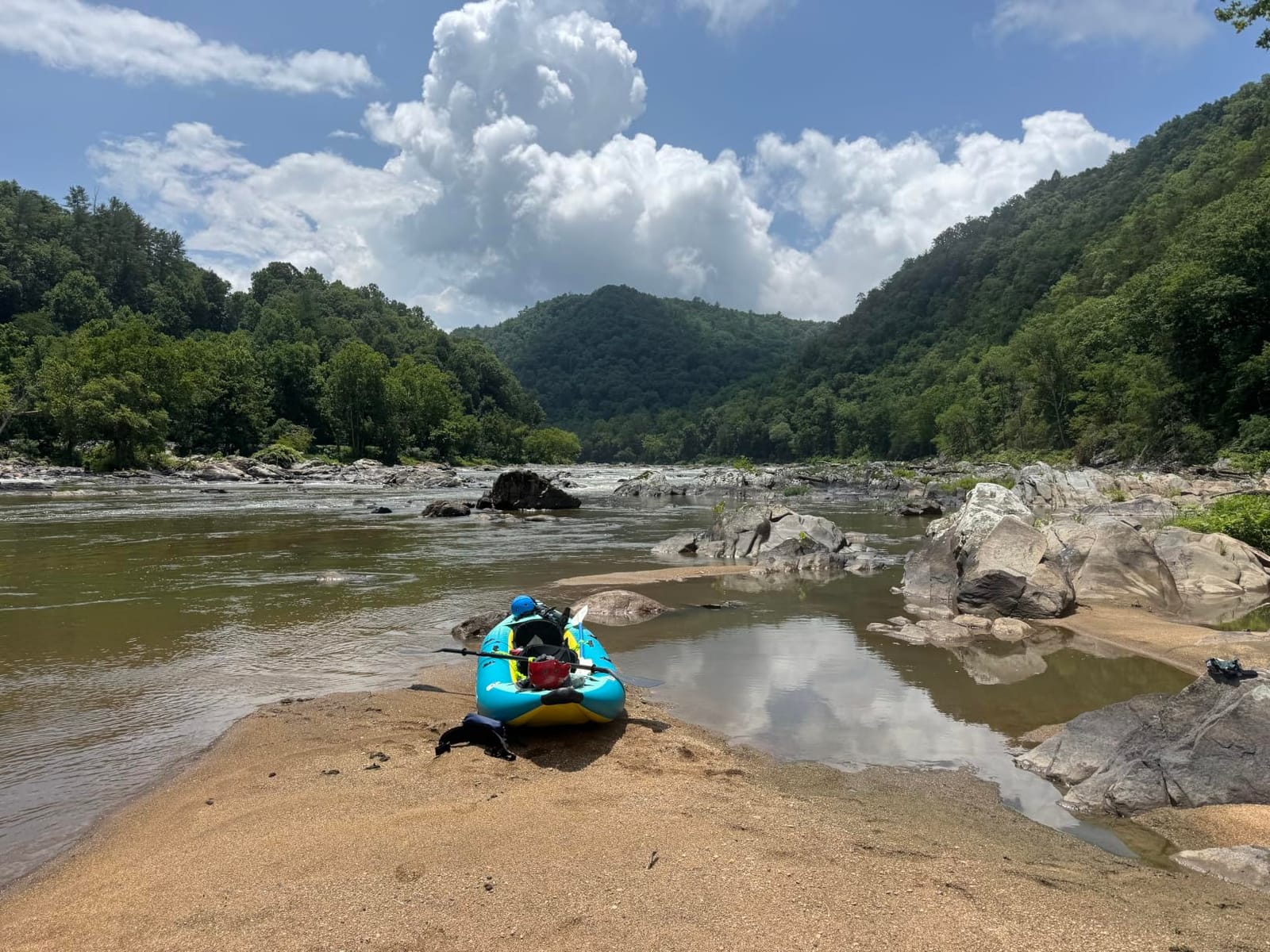 Tandem Inflatable Kayak, 12.5FT 2-Person Kayak Set for Adults | 507 LBS Weight Capacity, 2 Aluminium Oars, Padded Seat, 2 Fins, Hand Pump, Carry Bag, Repair Kit, Portable Touring Kayaks customer photo 1