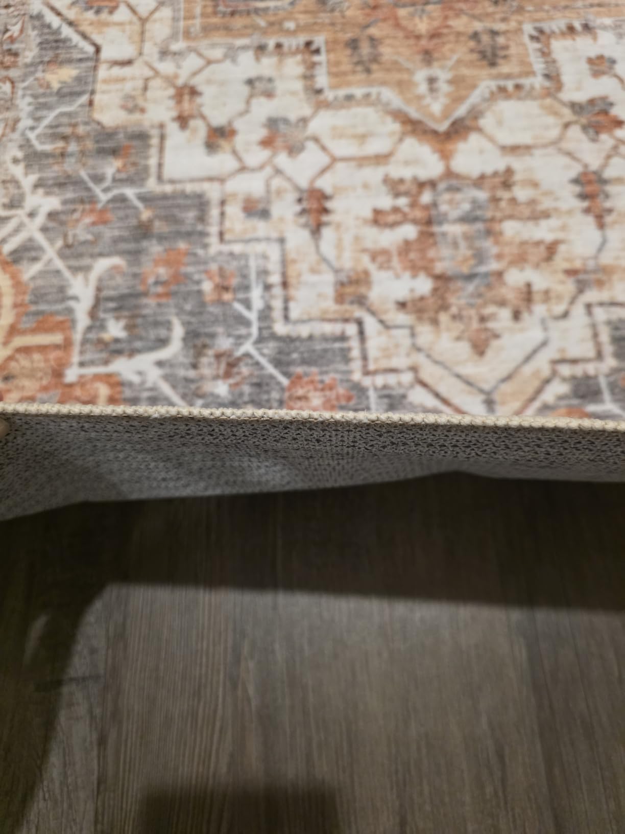 Runner Rug 2x8 Runners for Hallways Vintage Washable Rugs, Orange | Hallway Runner Rugs for Living Room Non Slip, Low Pile Soft Hallway Rug for Kitchen Bedroom Laundry Room Rug customer photo 1