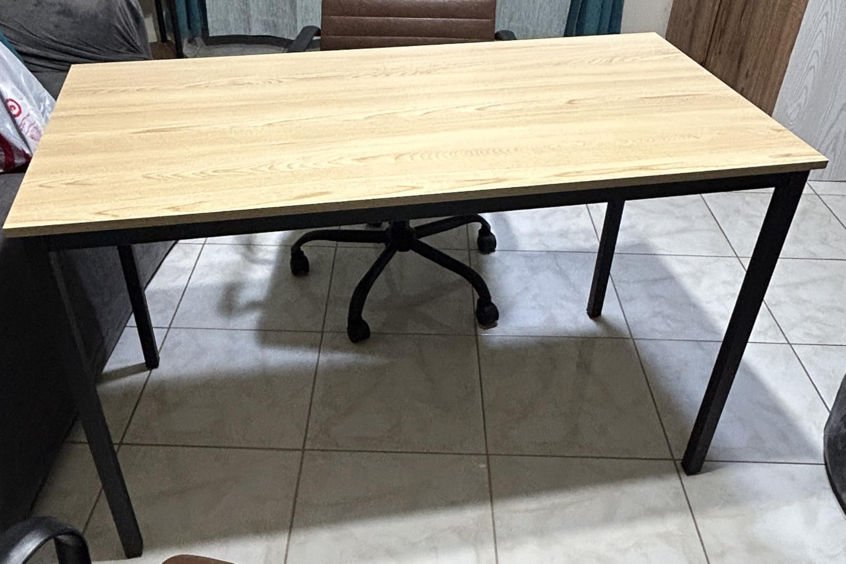 Bonzy Home Conference Tables 12ft Office Computer Desk for Meeting Room Study Writing Printer Table Save Space Design for 14 People 6PCS 141.6