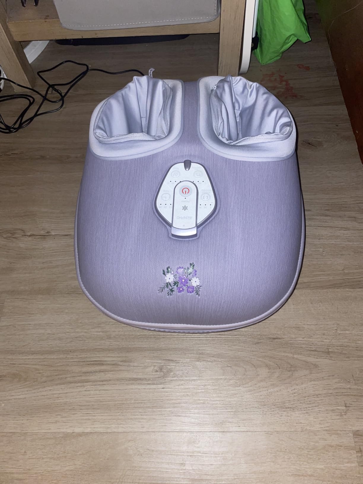 RENPHO Foot Massager with Heat, FSA Eligible HSA | Exclusive Pressure Monitoring Tech, Cordless Remote, 3 Heat & Compression Levels, NTC Temperature Control Tech, Up to Size 12 customer photo 1