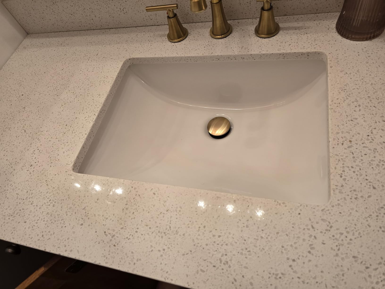 Hurran Matte Black Widespread Bathroom Sink Faucet 3 Hole with Pop-Up Drain and Supply Lines, Stainless Steel Lead-Free customer photo 1