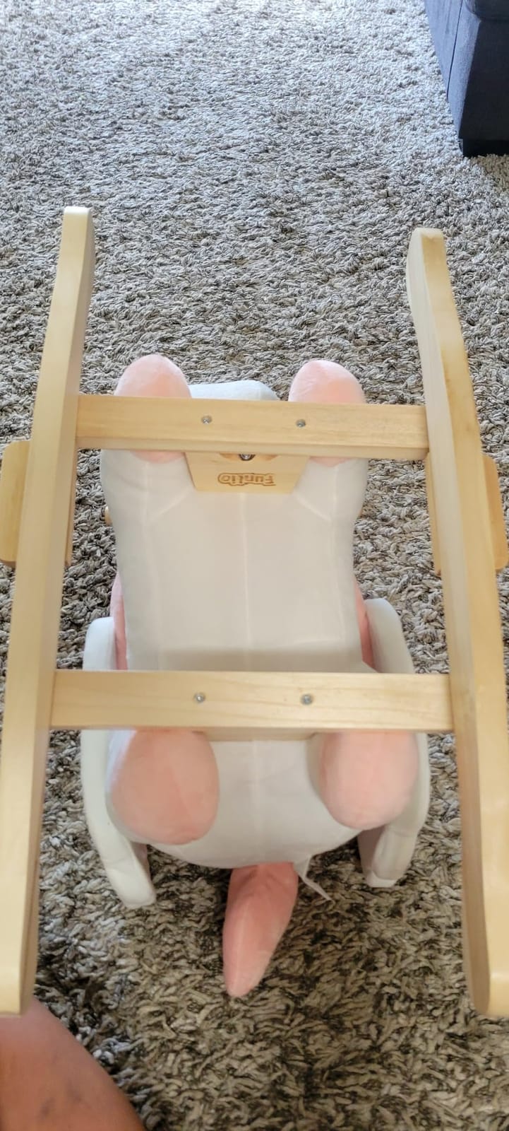 FUNLIO Unicorn Baby Rocking Horse, Pink Fairy Unicorn Rocking Horse for Toddlers 6 Months to 3 Years, Stuffed Ride-on Animal Rocker, Easy to Assemble, Nursery, CPC & CE Certified customer photo 2